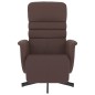 vidaXL Relaxsessel mit Fußteil Braun Kunstleder vidaXL Relaxsessel mit Fußteil Braun Kunstleder