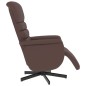 vidaXL Relaxsessel mit Fußteil Braun Kunstleder vidaXL Relaxsessel mit Fußteil Braun Kunstleder