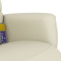 vidaXL Massagesessel mit Fußteil Creme Kunstleder vidaXL Massagesessel mit Fußteil Creme Kunstleder