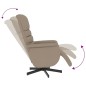 vidaXL Relaxsessel mit Fußteil Cappuccino-Braun Kunstleder vidaXL Relaxsessel mit Fußteil Cappuccino-Braun Kunstleder