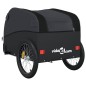 vidaXL Lastenanhänger für Fahrrad Schwarz 45 kg Eisen vidaXL Lastenanhänger für Fahrrad Schwarz 45 kg Eisen