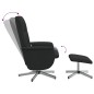 vidaXL Massagesessel mit Fußhocker Schwarz Stoff vidaXL Massagesessel mit Fußhocker Schwarz Stoff