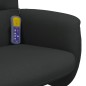 vidaXL Massagesessel mit Fußhocker Schwarz Stoff vidaXL Massagesessel mit Fußhocker Schwarz Stoff