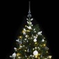 vidaXL Künstlicher Weihnachtsbaum Klappbar 300 LEDs & Kugeln 180 cm vidaXL Künstlicher Weihnachtsbaum Klappbar 300 LEDs & Kugeln 180 cm