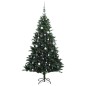 vidaXL Künstlicher Weihnachtsbaum Klappbar 150 LEDs & Kugeln 120 cm vidaXL Künstlicher Weihnachtsbaum Klappbar 150 LEDs & Kugeln 120 cm