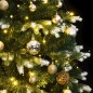 vidaXL Künstlicher Weihnachtsbaum Klappbar 150 LEDs & Kugeln 150 cm vidaXL Künstlicher Weihnachtsbaum Klappbar 150 LEDs & Kugeln 150 cm