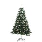 vidaXL Künstlicher Weihnachtsbaum Klappbar 150 LEDs & Kugeln 150 cm vidaXL Künstlicher Weihnachtsbaum Klappbar 150 LEDs & Kugeln 150 cm