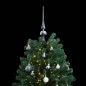 vidaXL Künstlicher Weihnachtsbaum Klappbar 150 LEDs & Kugeln 120 cm vidaXL Künstlicher Weihnachtsbaum Klappbar 150 LEDs & Kugeln 120 cm
