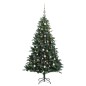 vidaXL Künstlicher Weihnachtsbaum Klappbar 300 LEDs & Kugeln 240 cm vidaXL Künstlicher Weihnachtsbaum Klappbar 300 LEDs & Kugeln 240 cm