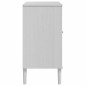 vidaXL Sideboard SENJA Rattan-Optik Weiß 80x40x80 cm Kiefernholz vidaXL Sideboard SENJA Rattan-Optik Weiß 80x40x80 cm Kiefernholz