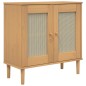 vidaXL Sideboard SENJA Rattan-Optik Braun 80x35x80 cm Kiefernholz vidaXL Sideboard SENJA Rattan-Optik Braun 80x35x80 cm Kiefernholz