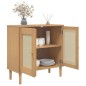 vidaXL Sideboard SENJA Rattan-Optik Braun 80x35x80 cm Kiefernholz vidaXL Sideboard SENJA Rattan-Optik Braun 80x35x80 cm Kiefernholz