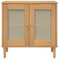 vidaXL Sideboard SENJA Rattan-Optik Braun 80x35x80 cm Kiefernholz vidaXL Sideboard SENJA Rattan-Optik Braun 80x35x80 cm Kiefernholz