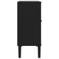 vidaXL Sideboard SENJA Rattan-Optik Schwarz 80x35x80 cm Kiefernholz vidaXL Sideboard SENJA Rattan-Optik Schwarz 80x35x80 cm Kiefernholz