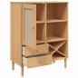 vidaXL Highboard SENJA Rattan-Optik Braun 90x40x112 cm Kiefernholz vidaXL Highboard SENJA Rattan-Optik Braun 90x40x112 cm Kiefernholz