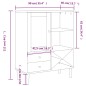 vidaXL Highboard SENJA Rattan-Optik Braun 90x40x112 cm Kiefernholz vidaXL Highboard SENJA Rattan-Optik Braun 90x40x112 cm Kiefernholz