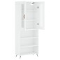 Highboard Weiß 69,5x34x180 cm Holzwerkstoff Highboard Weiß 69,5x34x180 cm Holzwerkstoff