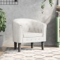 vidaXL Clubsessel Weiß Kunstleder vidaXL Clubsessel Weiß Kunstleder
