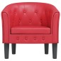 vidaXL Clubsessel Rot Kunstleder vidaXL Clubsessel Rot Kunstleder