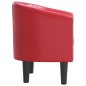 vidaXL Clubsessel Rot Kunstleder vidaXL Clubsessel Rot Kunstleder