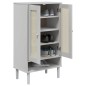 vidaXL Schuhschrank SENJA Rattan-Optik Weiß 59,5x35x107cm Kiefernholz vidaXL Schuhschrank SENJA Rattan-Optik Weiß 59,5x35x107cm Kiefernholz