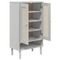 vidaXL Schuhschrank SENJA Rattan-Optik Weiß 59,5x35x107cm Kiefernholz vidaXL Schuhschrank SENJA Rattan-Optik Weiß 59,5x35x107cm Kiefernholz