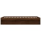 vidaXL Bettgestell Braun Eichen-Optik 150x200 cm King Size vidaXL Bettgestell Braun Eichen-Optik 150x200 cm King Size