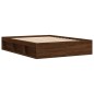vidaXL Bettgestell Braun Eichen-Optik 150x200 cm King Size vidaXL Bettgestell Braun Eichen-Optik 150x200 cm King Size
