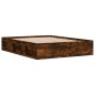 vidaXL Bettgestell Räuchereiche 150x200 cm King Size vidaXL Bettgestell Räuchereiche 150x200 cm King Size