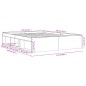 vidaXL Bettgestell Räuchereiche 150x200 cm King Size vidaXL Bettgestell Räuchereiche 150x200 cm King Size