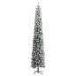 vidaXL Weihnachtsbaum Schlank mit 300 LEDs & Kugeln & Schnee 270 cm vidaXL Weihnachtsbaum Schlank mit 300 LEDs & Kugeln & Schnee 270 cm