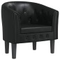 vidaXL Clubsessel Schwarz Kunstleder vidaXL Clubsessel Schwarz Kunstleder