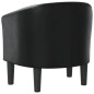 vidaXL Clubsessel Schwarz Kunstleder vidaXL Clubsessel Schwarz Kunstleder