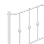 vidaXL Bettgestell mit Kopfteil Metall Weiß 120x190 cm vidaXL Bettgestell mit Kopfteil Metall Weiß 120x190 cm