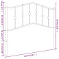 vidaXL Kopfteil Metall Weiß 107 cm vidaXL Kopfteil Metall Weiß 107 cm