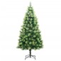 vidaXL Künstlicher Weihnachtsbaum Klappbar 150 LEDs & Kugeln 120 cm vidaXL Künstlicher Weihnachtsbaum Klappbar 150 LEDs & Kugeln 120 cm