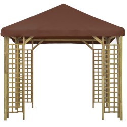 Pavillon 3 x 3 m Braun