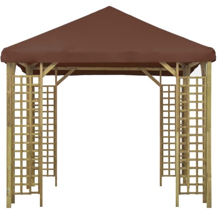 Pavillon 3 x 3 m Braun
