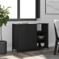 vidaXL Sideboard Schwarz 100x33x75 cm Holzwerkstoff vidaXL Sideboard Schwarz 100x33x75 cm Holzwerkstoff
