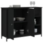 vidaXL Sideboard Schwarz 100x33x75 cm Holzwerkstoff vidaXL Sideboard Schwarz 100x33x75 cm Holzwerkstoff