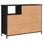 vidaXL Sideboard Schwarz 100x33x75 cm Holzwerkstoff vidaXL Sideboard Schwarz 100x33x75 cm Holzwerkstoff