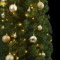 vidaXL Weihnachtsbaum Schlank mit 300 LEDs & Kugeln 300 cm vidaXL Weihnachtsbaum Schlank mit 300 LEDs & Kugeln 300 cm