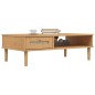 vidaXL Couchtisch SENJA Rattan-Optik Braun 100x55x33 cm Kiefernholz vidaXL Couchtisch SENJA Rattan-Optik Braun 100x55x33 cm Kiefernholz