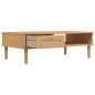 vidaXL Couchtisch SENJA Rattan-Optik Braun 100x55x33 cm Kiefernholz vidaXL Couchtisch SENJA Rattan-Optik Braun 100x55x33 cm Kiefernholz