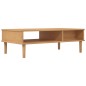 vidaXL Couchtisch SENJA Rattan-Optik Braun 100x55x33 cm Kiefernholz vidaXL Couchtisch SENJA Rattan-Optik Braun 100x55x33 cm Kiefernholz