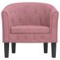 vidaXL Clubsessel Rosa Samt vidaXL Clubsessel Rosa Samt