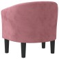 vidaXL Clubsessel Rosa Samt vidaXL Clubsessel Rosa Samt