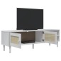 vidaXL TV-Schrank SENJA Rattan-Optik Weiß 158x40x49cm Kiefernholz vidaXL TV-Schrank SENJA Rattan-Optik Weiß 158x40x49cm Kiefernholz