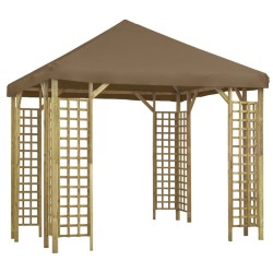 Pavillon 3 x 3 m Taupe