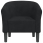 vidaXL Clubsessel Schwarz Samt vidaXL Clubsessel Schwarz Samt